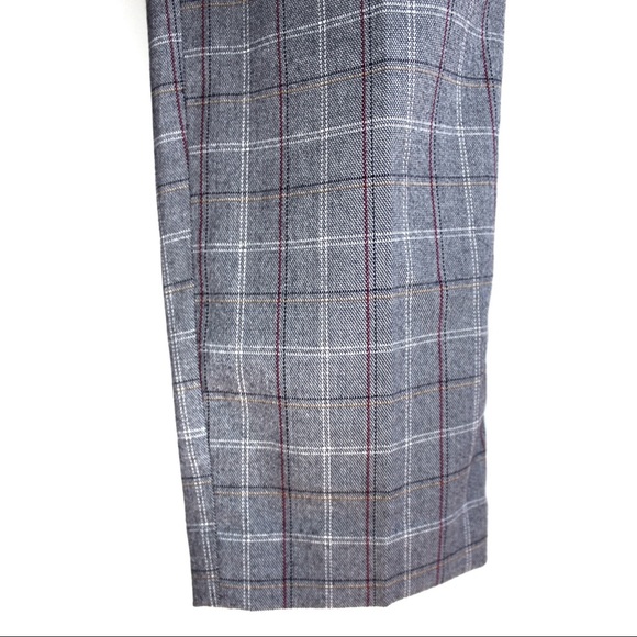 Express NWT High Waisted Plaid Button Front Pants - Picture 6 of 13